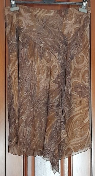 Falda de gasa de Zara