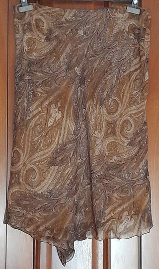 Falda de gasa de Zara