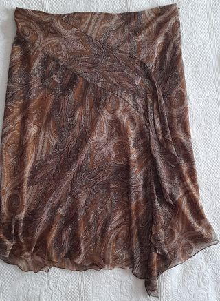 Falda de gasa de Zara