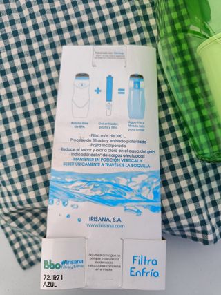 Botella Bbo Irisana con filtro