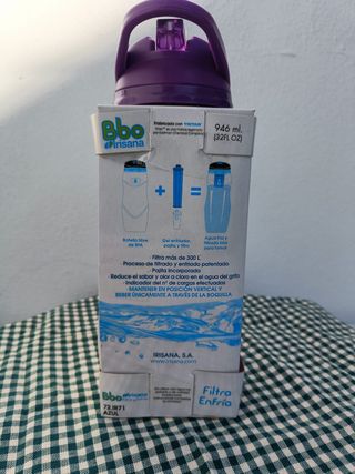 Botella Bbo Irisana con filtro
