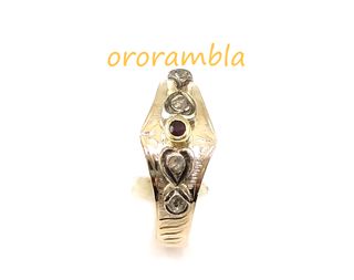 Anillo oro 18k antiguo