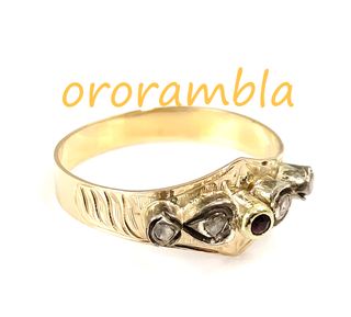 Anillo oro 18k antiguo
