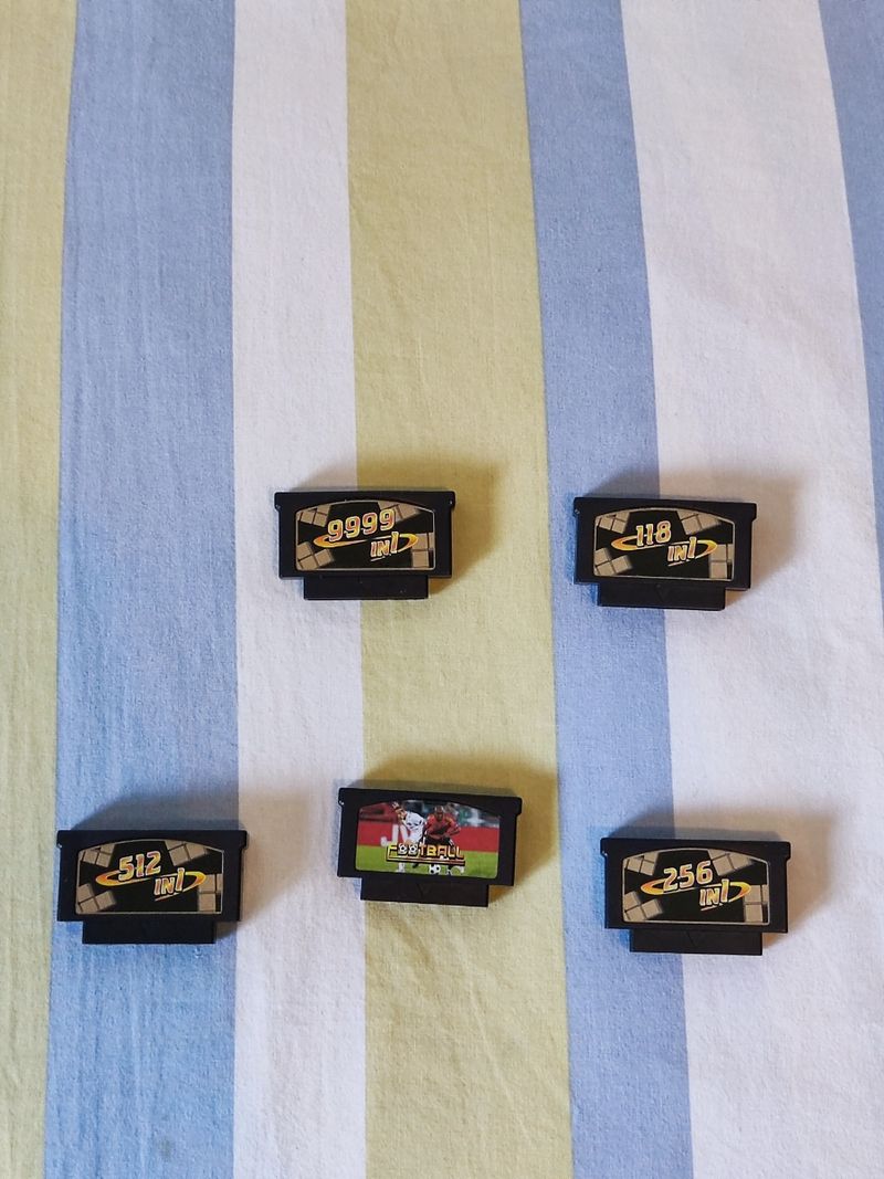 Imagen de Pack 5 Mini Cartuchos Juegos Vintage Raros