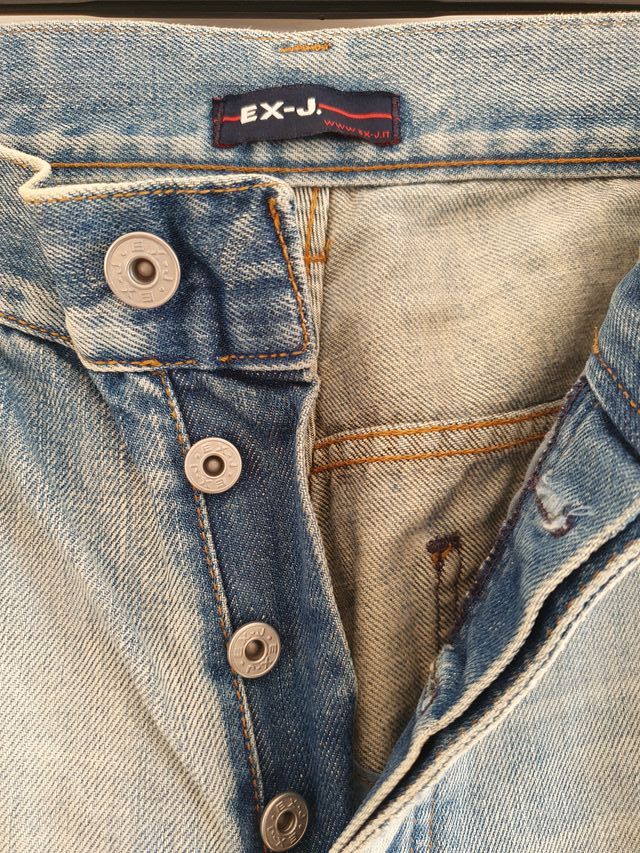 Vaqueros anchos de hip-hop EX-J loose fit