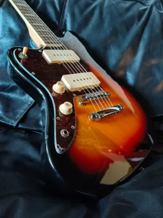 Harley benton ZURDA color marrón ja60cc Jazzmaster