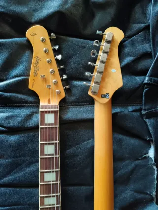 Harley benton ZURDA color marrón ja60cc Jazzmaster