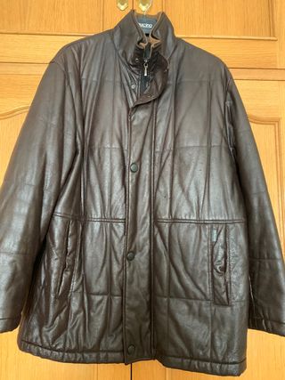 Chaquetón marrón hombre