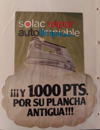 Pegatina antigua Solac.