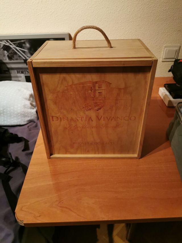 Caja de Madera de Vino para Decoración