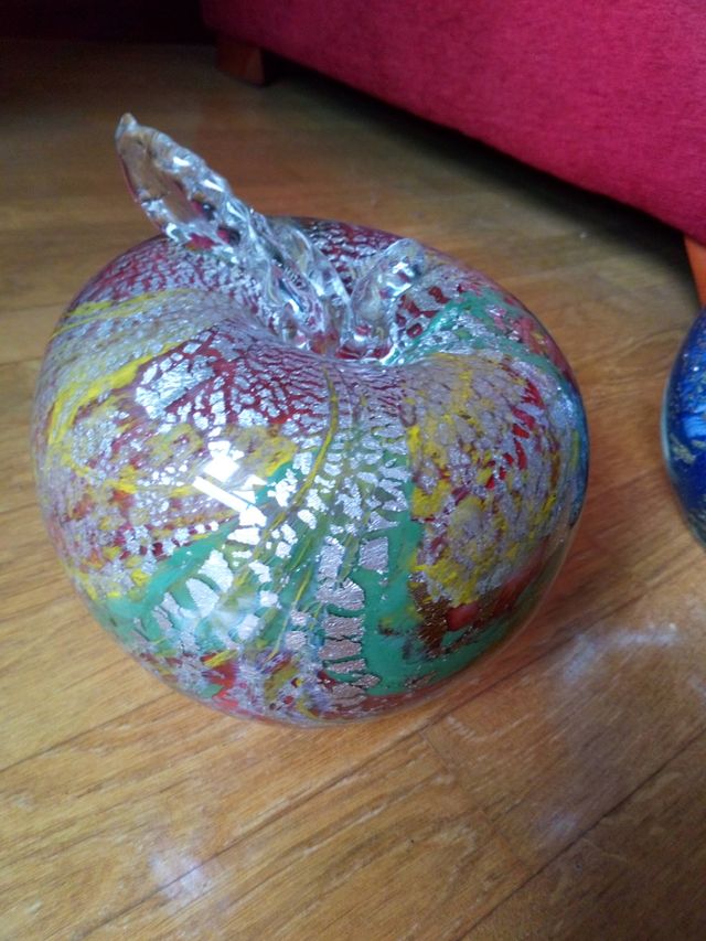 Jarrones vidreo soplado. Decoración