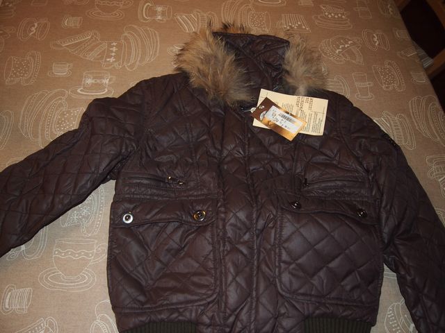 DUBIN GIACCA MARRONE COLLO PELLICCIA MOD.01737M832