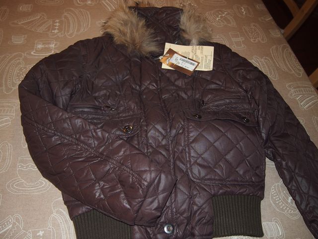 DUBIN GIACCA MARRONE COLLO PELLICCIA MOD.01737M832