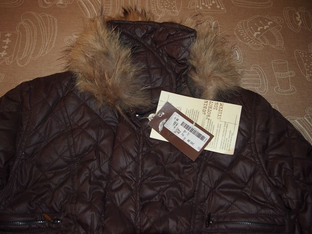 DUBIN GIACCA MARRONE COLLO PELLICCIA MOD.01737M832