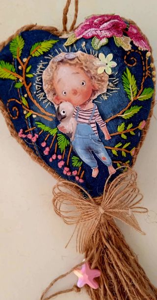 adorno saquitos olorosos corazón Martina colección