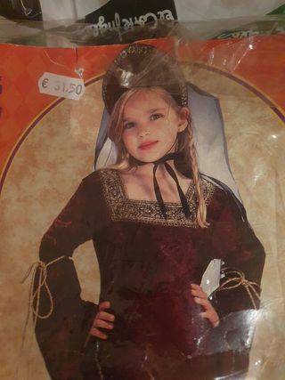 Disfraz medieval de niña