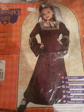 Disfraz medieval de niña