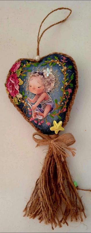 adorno saquito oloroso corazón Martina colección