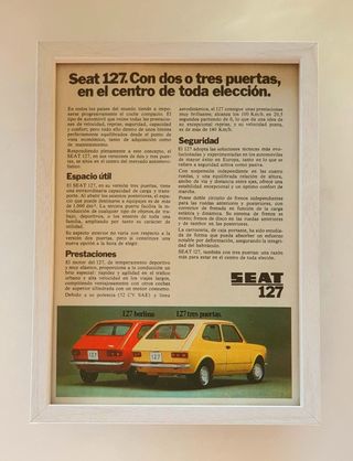 SEAT 127 cuadro colección despiece motor catalogo