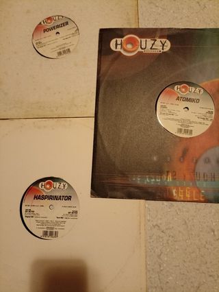 3 discos en vinilo de música italodance / makina
