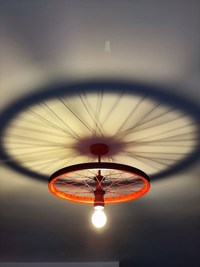 Lampara techo industrial reciclaje