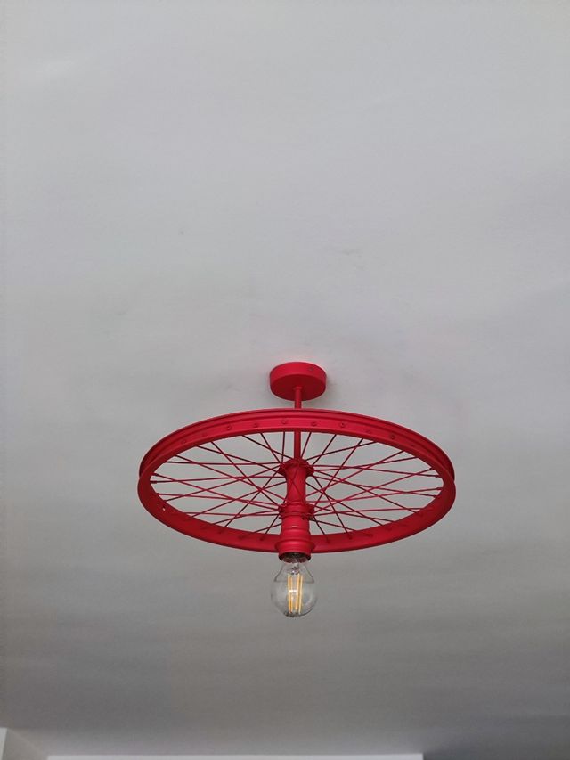 Lampara techo industrial reciclaje