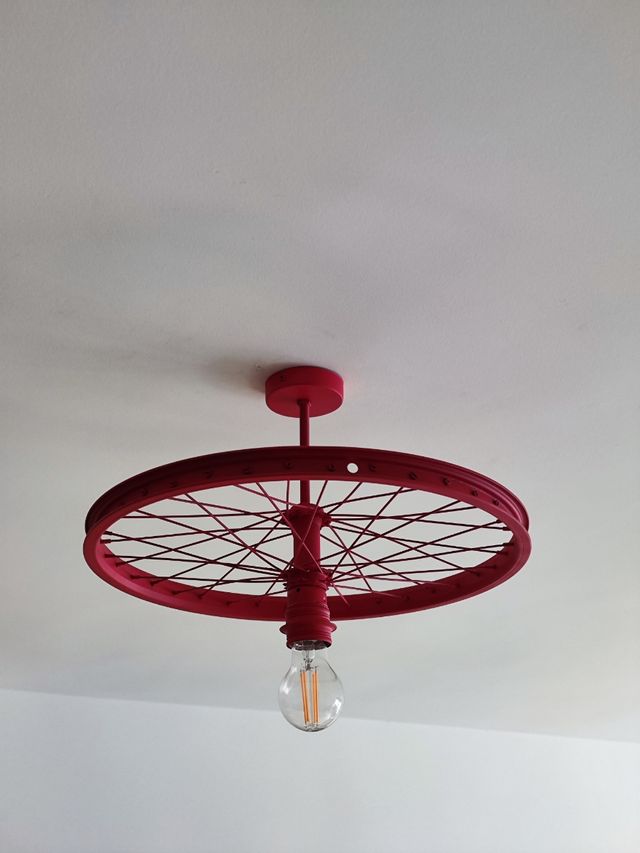 Lampara techo industrial reciclaje