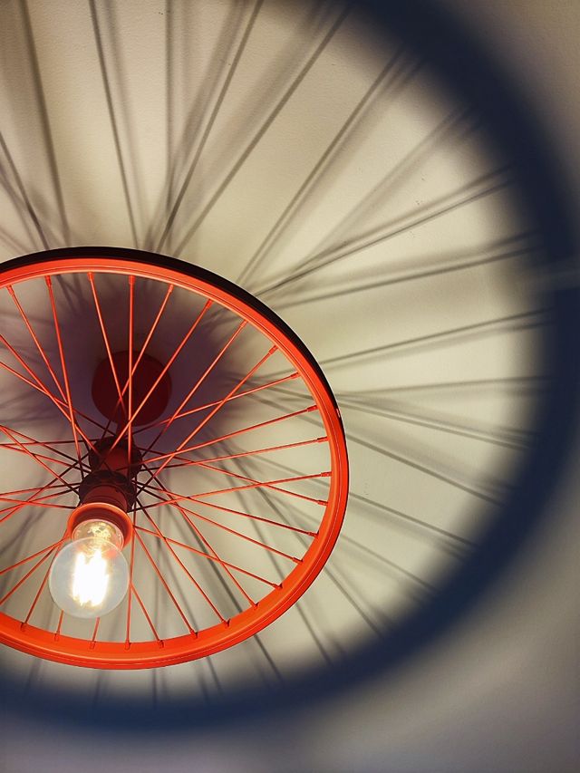 Lampara techo industrial reciclaje