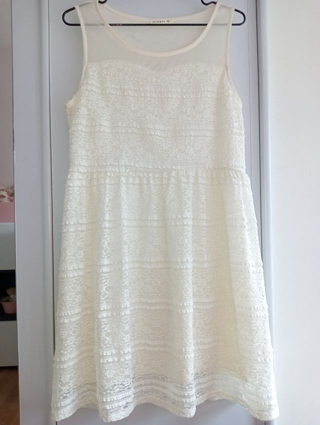 abito in pizzo, foderato, nuovo L