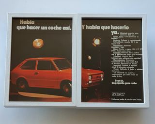 SEAT 133 cartel poster cuadro catalogo despiece