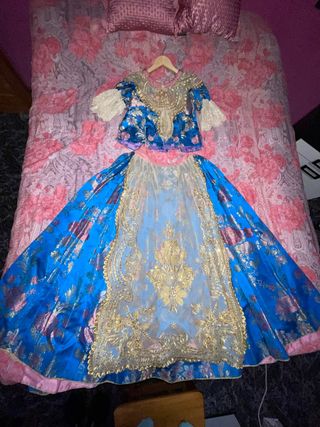 Traje de fallera NIÑA (manteletas oro)