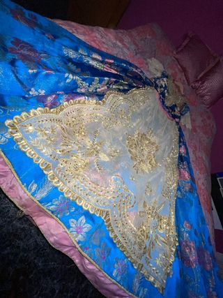 Traje de fallera NIÑA (manteletas oro)