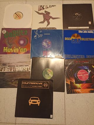 Lotto di dischi in vinile italodance/eurodance