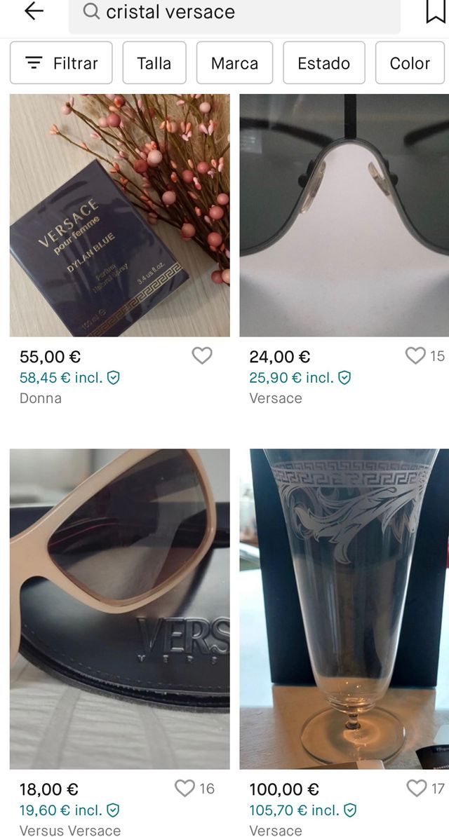 Arte en cristal, versace, internacional, peso/cali