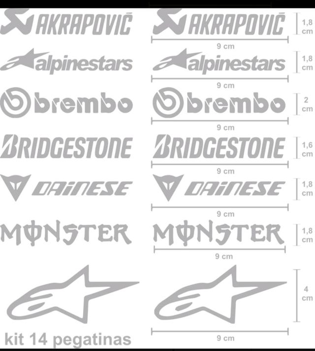 KIT DE PEGATINAS LOGOS SPONSOR