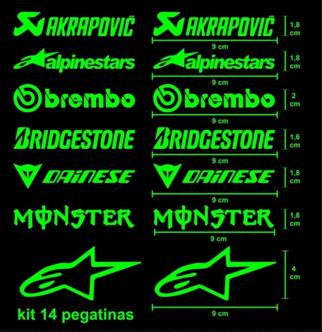 KIT DE PEGATINAS LOGOS SPONSOR