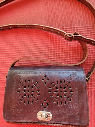 bolso piel/cuero hecho a mano de mujer 