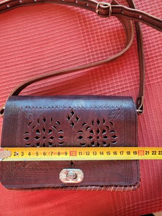bolso piel/cuero hecho a mano de mujer 