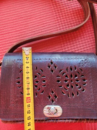 bolso piel/cuero hecho a mano de mujer 