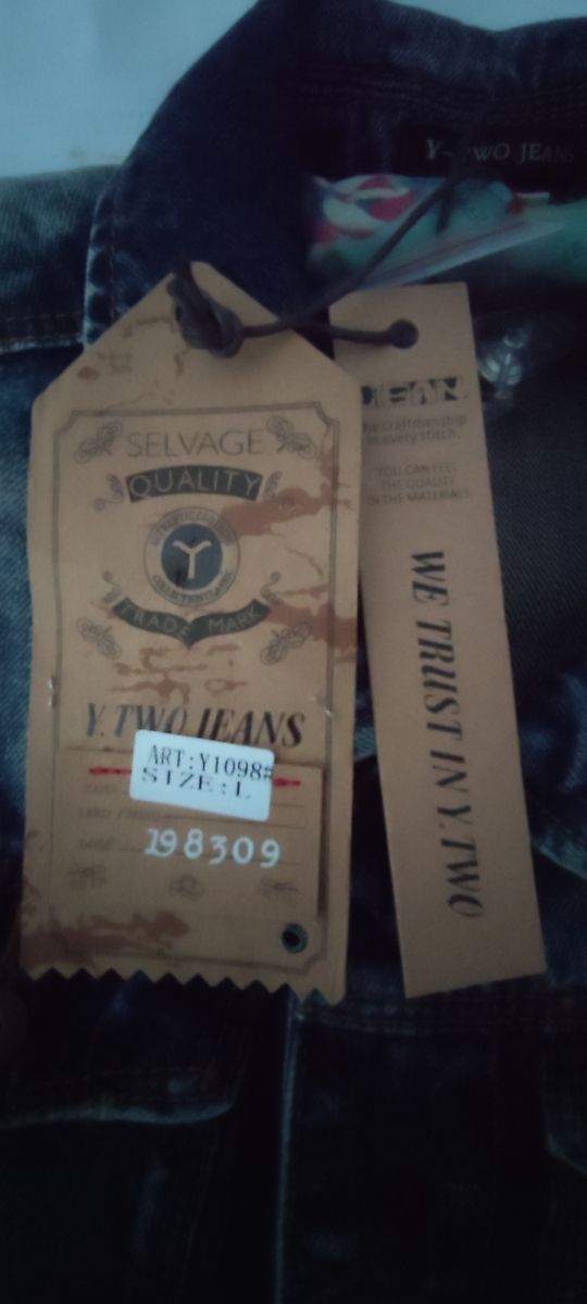Gilet jeans Y.Two nuovo con cartellino 