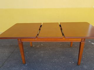 Mesa comedor ext. 150x90 ext a 1,95 madera maciza