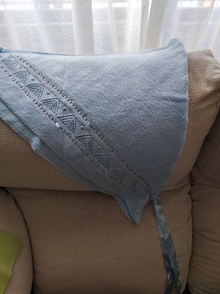 Manta bebe de lana a mano. Ideal regalo