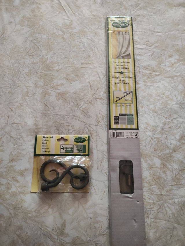 Barra de hierro para cortina