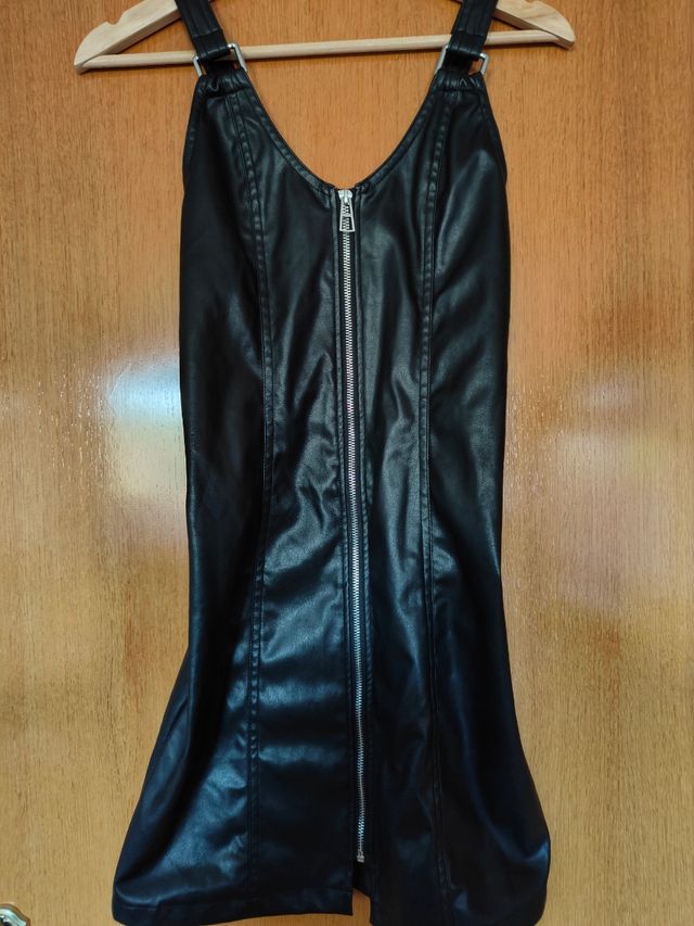 vestido tirantes polipiel talla S