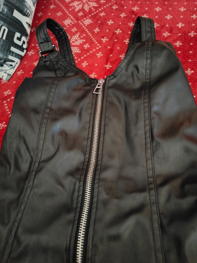 vestido tirantes polipiel talla S