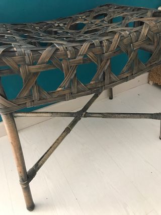 Sillón mimbre verde zara home