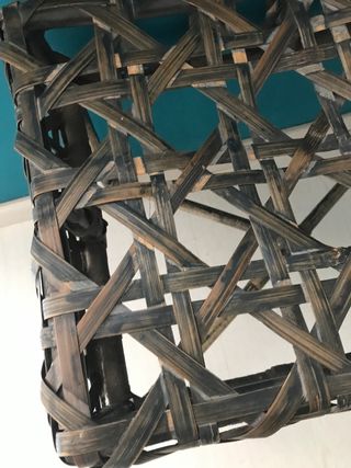 Sillón mimbre verde zara home