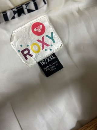 Abrigo nieve marca Roxy de niña talla 16 