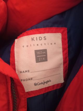 Plumas niño 14 años. Da muchísima talla