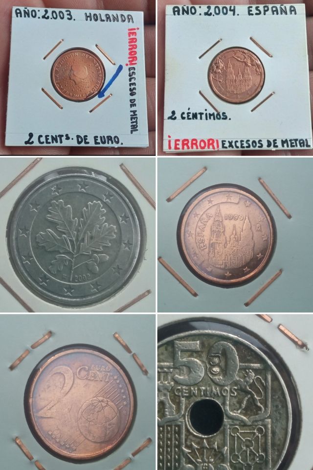 Monedas ¡ errores !